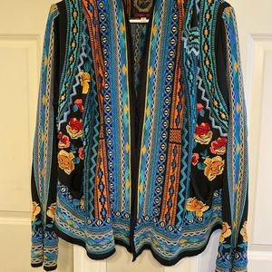 Embroiled Johnny Was bolero jacket